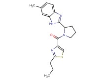 6-methyl-2-{1-[(2-propyl-1,3-thiazol-4-yl)carbonyl]-2-pyrrolidinyl}-1H-benzimidazole