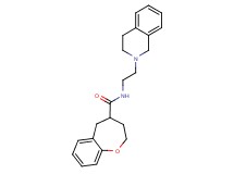 N-[2-(3,4-dihydroisoquinolin-2(1H)-yl)ethyl]-2,3,4,5-tetrahydro-1-benzoxepine-4-carboxamide