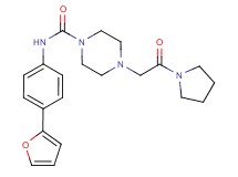 N-[4-(2-furyl)phenyl]-4-(2-oxo-2-pyrrolidin-1-ylethyl)piperazine-1-carboxamide