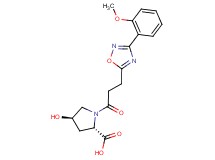 (2S*,4R*)-4-hydroxy-1-{3-[3-(2-methoxyphenyl)-1,2,4-oxadiazol-5-yl]propanoyl}pyrrolidine-2-carboxylic acid