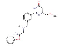 2-(3-{[(1,3-benzoxazol-2-ylmethyl)(methyl)amino]methyl}phenyl)-6-(methoxymethyl)-4(3H)-pyrimidinone