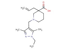 3-allyl-1-[(1-ethyl-3,5-dimethyl-1H-pyrazol-4-yl)methyl]piperidine-3-carboxylic acid