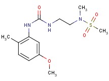 N-[2-({[(5-methoxy-2-methylphenyl)amino]carbonyl}amino)ethyl]-N-methylmethanesulfonamide