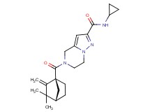 N-cyclopropyl-5-{[(1S*,4S*)-3,3-dimethyl-2-methylenebicyclo[2.2.1]hept-1-yl]carbonyl}-4,5,6,7-tetrahydropyrazolo[1,5-a]pyrazine-2-carboxamide
