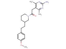 5-(2-{3-[2-(4-methoxyphenyl)ethyl]-1-piperidinyl}-2-oxoethyl)-4,6-dimethyl-2-pyrimidinamine