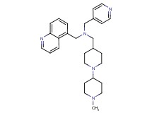 1-(1'-methyl-1,4'-bipiperidin-4-yl)-N-(4-pyridinylmethyl)-N-(5-quinolinylmethyl)methanamine