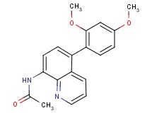 N-[5-(2,4-dimethoxyphenyl)quinolin-8-yl]acetamide