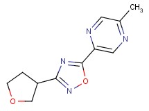 2-methyl-5-[3-(tetrahydrofuran-3-yl)-1,2,4-oxadiazol-5-yl]pyrazine