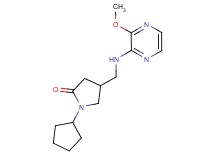 1-cyclopentyl-4-{[(3-methoxy-2-pyrazinyl)amino]methyl}-2-pyrrolidinone