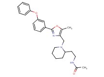 N-[2-(1-{[5-methyl-2-(3-phenoxyphenyl)-1,3-oxazol-4-yl]methyl}-2-piperidinyl)ethyl]acetamide