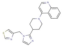 4-{4-[1-(1,3-thiazol-4-ylmethyl)-1H-imidazol-2-yl]piperidin-1-yl}quinoline