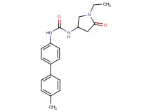 N-(1-ethyl-5-oxopyrrolidin-3-yl)-N'-(4'-methylbiphenyl-4-yl)urea