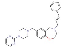 4-[(2E)-3-phenyl-2-propen-1-yl]-7-{[4-(2-pyrimidinyl)-1-piperazinyl]methyl}-2,3,4,5-tetrahydro-1,4-benzoxazepine
