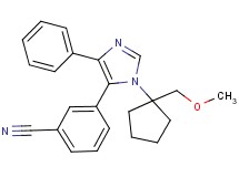 3-{1-[1-(methoxymethyl)cyclopentyl]-4-phenyl-1H-imidazol-5-yl}benzonitrile