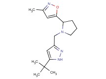 5-{1-[(5-tert-butyl-1H-pyrazol-3-yl)methyl]pyrrolidin-2-yl}-3-methylisoxazole