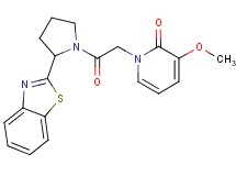 1-{2-[2-(1,3-benzothiazol-2-yl)pyrrolidin-1-yl]-2-oxoethyl}-3-methoxypyridin-2(1H)-one