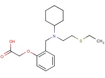 [2-({cyclohexyl[2-(ethylthio)ethyl]amino}methyl)phenoxy]acetic acid