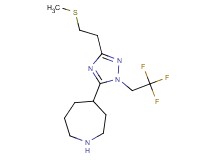 4-[3-[2-(methylthio)ethyl]-1-(2,2,2-trifluoroethyl)-1H-1,2,4-triazol-5-yl]azepane