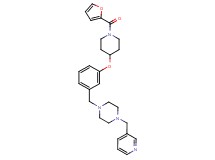 1-(3-{[1-(2-furoyl)-4-piperidinyl]oxy}benzyl)-4-(3-pyridinylmethyl)piperazine