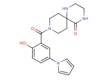 9-[2-hydroxy-5-(1H-pyrrol-1-yl)benzoyl]-1,4,9-triazaspiro[5.5]undecan-5-one