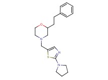 2-(2-phenylethyl)-4-{[2-(1-pyrrolidinyl)-1,3-thiazol-5-yl]methyl}morpholine