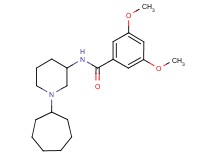 N-(1-cycloheptyl-3-piperidinyl)-3,5-dimethoxybenzamide