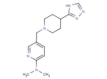 N,N-dimethyl-5-{[4-(4H-1,2,4-triazol-3-yl)piperidin-1-yl]methyl}pyridin-2-amine