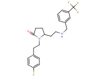 1-[2-(4-fluorophenyl)ethyl]-5-(2-{[3-(trifluoromethyl)benzyl]amino}ethyl)-2-pyrrolidinone