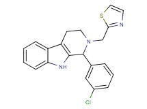 1-(3-chlorophenyl)-2-(1,3-thiazol-2-ylmethyl)-2,3,4,9-tetrahydro-1H-beta-carboline