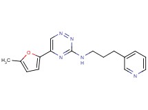 5-(5-methyl-2-furyl)-N-[3-(3-pyridinyl)propyl]-1,2,4-triazin-3-amine