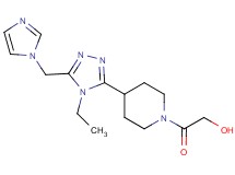 2-{4-[4-ethyl-5-(1H-imidazol-1-ylmethyl)-4H-1,2,4-triazol-3-yl]piperidin-1-yl}-2-oxoethanol