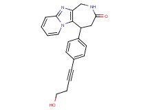 5-[4-(4-hydroxybut-1-yn-1-yl)phenyl]-1,2,4,5-tetrahydro-3H-pyrido[1',2':1,2]imidazo[4,5-c]azepin-3-one