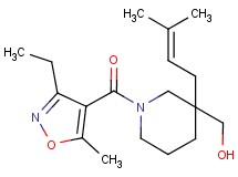[1-[(3-ethyl-5-methyl-4-isoxazolyl)carbonyl]-3-(3-methyl-2-buten-1-yl)-3-piperidinyl]methanol