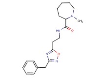 N-[2-(3-benzyl-1,2,4-oxadiazol-5-yl)ethyl]-1-methyl-2-azepanecarboxamide