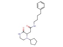 2-(1-cyclopentyl-3-oxo-2-piperazinyl)-N-(4-phenylbutyl)acetamide