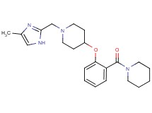 1-[(4-methyl-1H-imidazol-2-yl)methyl]-4-[2-(1-piperidinylcarbonyl)phenoxy]piperidine