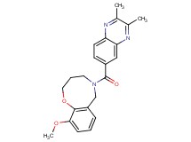5-[(2,3-dimethyl-6-quinoxalinyl)carbonyl]-10-methoxy-3,4,5,6-tetrahydro-2H-1,5-benzoxazocine