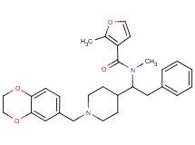 N-{1-[1-(2,3-dihydro-1,4-benzodioxin-6-ylmethyl)-4-piperidinyl]-2-phenylethyl}-N,2-dimethyl-3-furamide