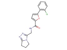 5-(2-chlorophenyl)-N-(6,7-dihydro-5H-pyrrolo[2,1-c][1,2,4]triazol-3-ylmethyl)-2-furamide