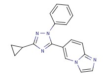 6-(3-cyclopropyl-1-phenyl-1H-1,2,4-triazol-5-yl)imidazo[1,2-a]pyridine