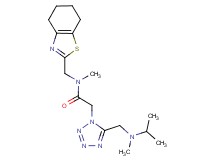 2-(5-{[isopropyl(methyl)amino]methyl}-1H-tetrazol-1-yl)-N-methyl-N-(4,5,6,7-tetrahydro-1,3-benzothiazol-2-ylmethyl)acetamide