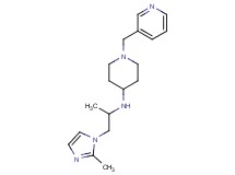 N-[1-methyl-2-(2-methyl-1H-imidazol-1-yl)ethyl]-1-(pyridin-3-ylmethyl)piperidin-4-amine