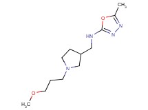 N-{[1-(3-methoxypropyl)pyrrolidin-3-yl]methyl}-5-methyl-1,3,4-oxadiazol-2-amine
