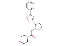 4-{[2-(3-phenyl-1,2,4-oxadiazol-5-yl)-1-pyrrolidinyl]acetyl}morpholine