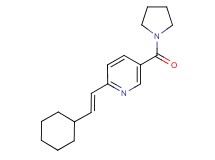 2-[(E)-2-cyclohexylvinyl]-5-(pyrrolidin-1-ylcarbonyl)pyridine