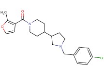 4-[1-(4-chlorobenzyl)-3-pyrrolidinyl]-1-(2-methyl-3-furoyl)piperidine