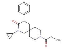 2-cyclopropyl-4-phenyl-9-propionyl-2,9-diazaspiro[5.5]undecan-3-one