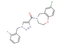 7-chloro-4-{[1-(2-fluorobenzyl)-1H-1,2,3-triazol-4-yl]carbonyl}-2,3,4,5-tetrahydro-1,4-benzoxazepine