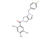1-(4-fluorobenzyl)-5-(2,4,5-trimethylbenzoyl)-1,4,5,6-tetrahydropyrrolo[3,4-c]pyrazole