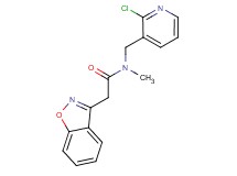 2-(1,2-benzisoxazol-3-yl)-N-[(2-chloropyridin-3-yl)methyl]-N-methylacetamide
